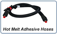 Hot melt adhesive hoses